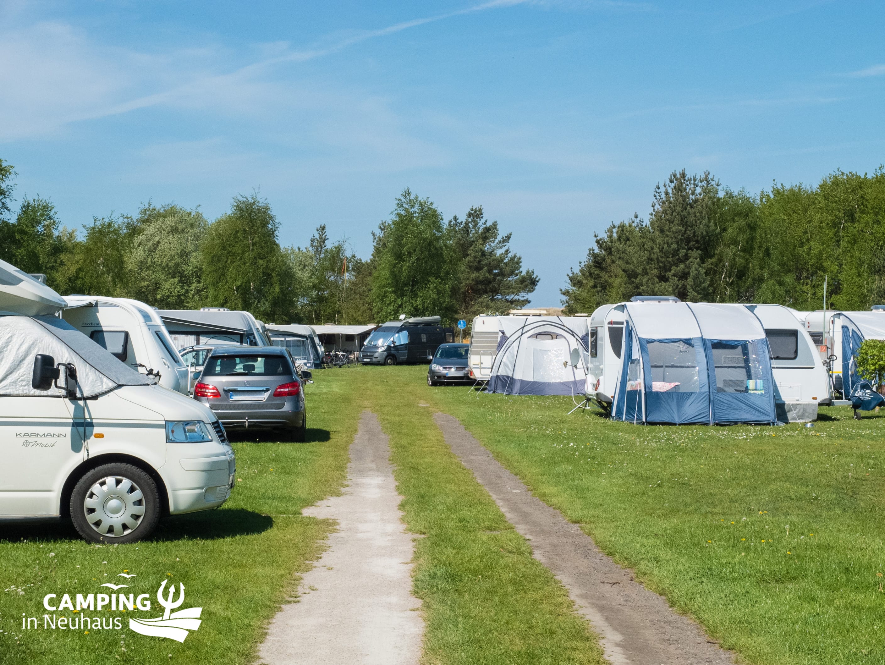 Blick in den Torfstich auf Camping in Neuhaus