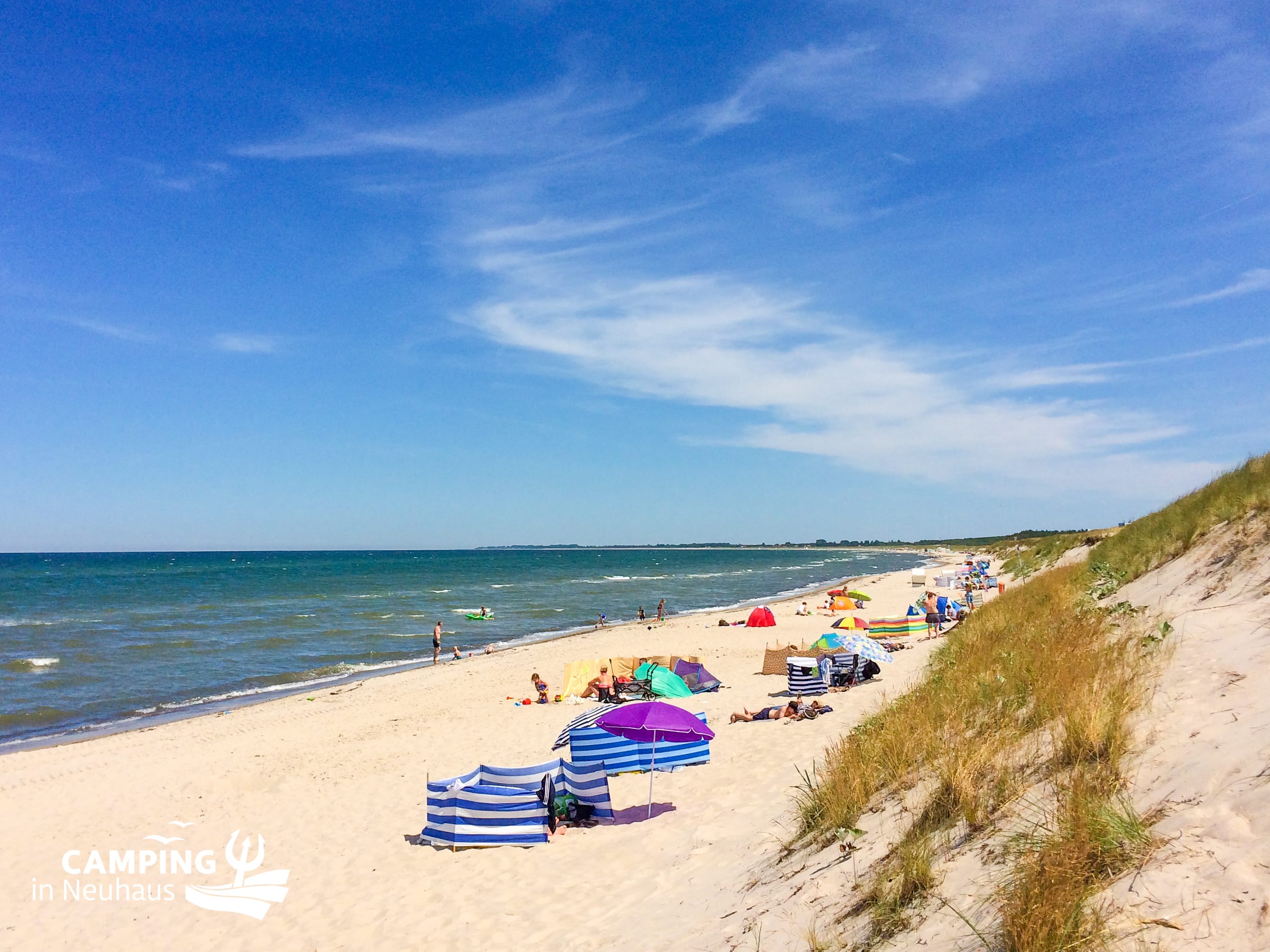 Strandansicht in Richtung Dierhagen-Strand