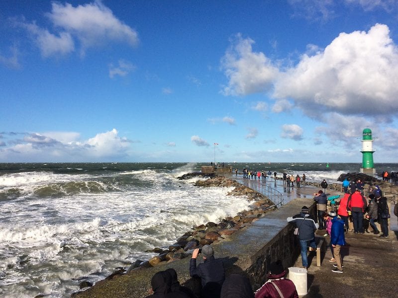 Sturm Herwart in Warnemünde 6