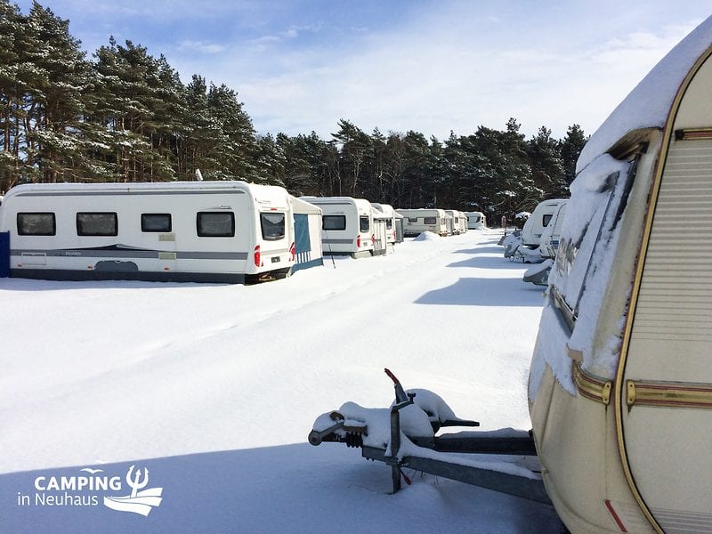 Schnee im Birkenweg