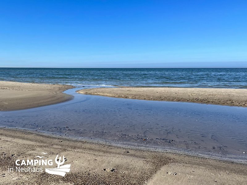 Die Ostsee in Neuhaus im März 2023