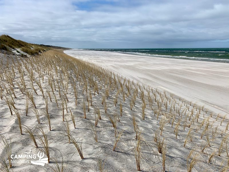 Der Strand im April 2024