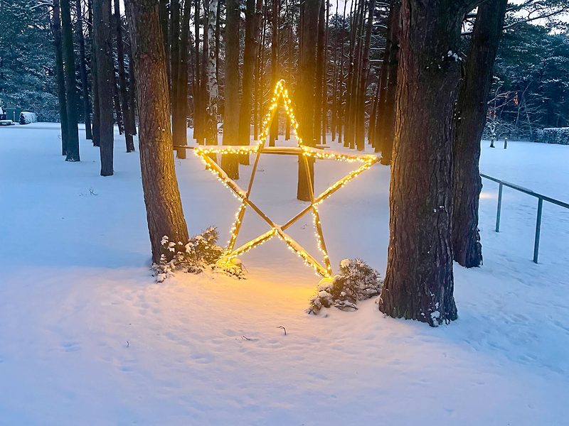 Weihnachtliche Stimmung in Camping in Neuhaus