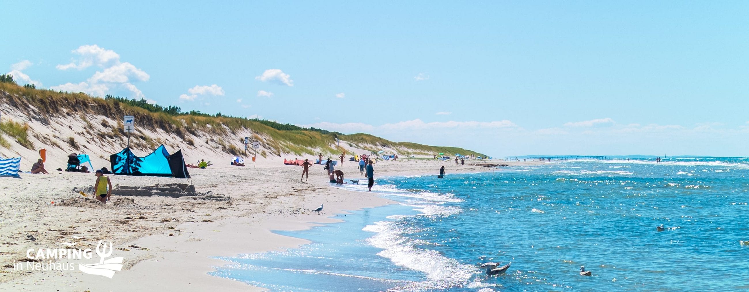 Sliderbild Strand im Sommer